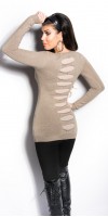Long pull Style Fashion ICRAM Couleur Taupe