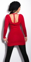 Vêtement Fashion Long Pull Sexy JAEL Couleur Rouge