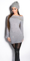Long pull Style Fashion NADINA Couleur Gris