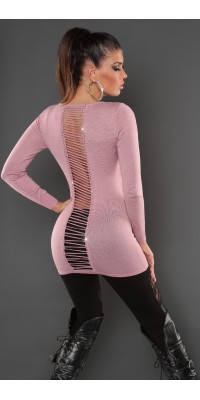  Long Pull Style Fashion ELZA Couleur Rose