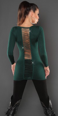  Long Pull Style Fashion ELZA Couleur Vert