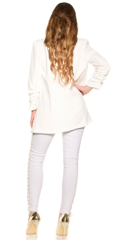 blazer femme blanc