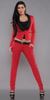 Vetements femme Fashion  Pantalon LINA  Couleur Rouge